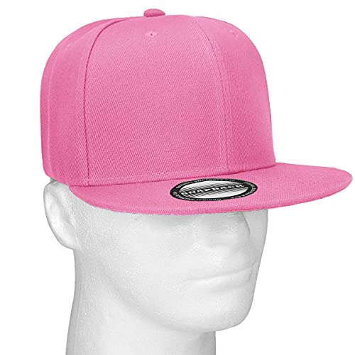 Image of Falari Wholesale 12 Pack Snapback Hat Cap Hip Hop Style Flat Bill Blank Solid Color Adjustable Size