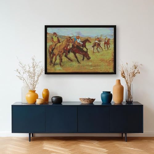 Tableau Before The Race Edgar Degas impression sur toile à suspendre