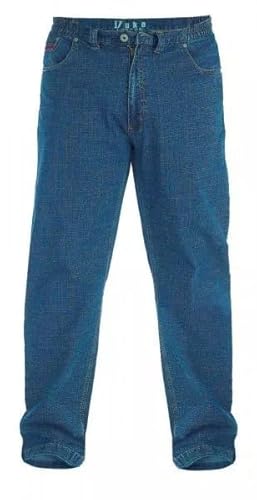 U.S Trading Duke Bailey and Balfour Kingsize Relaxed Comfort Fit Stretch Jeans with Elasticated Waist (UK, Waist & Inseam, 50, 33, Bailey Blue)