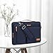 MOSISO 360 Laptoptasche 13,3 Zoll, 13-13,3 Zoll Wasserdicht Laptop Schultertasche Kompatibel mit MacBook Pro 14", Lenovo HP Dell, Stoßfest Umhängetasche mit 4 Reißverschlusstaschen, Marineblau