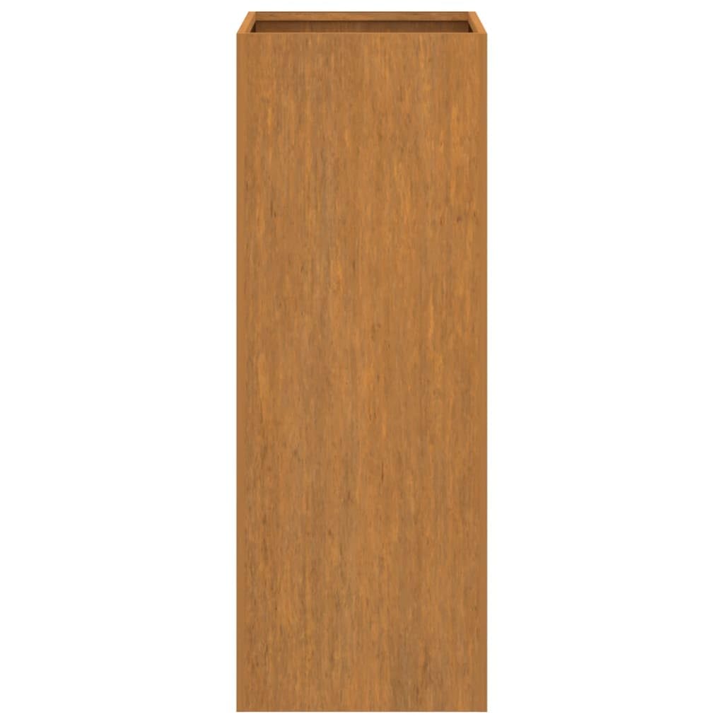 Generico Fioriera 32x29x75 cm in Acciaio Corten