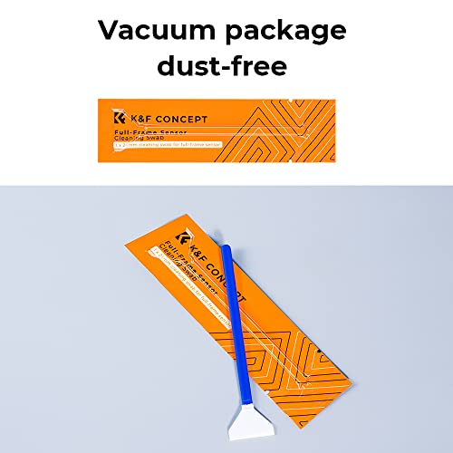 K&F CONCEPT Kit de Limpieza Sensor Full Frame 24mm,Limpiedor del Sensor de Cámara, Cleaning Kit Camara Hisopos de Microfibra Envasados al Vacío Individual para Objetivos/Canon/Sony/Nikon/Sony - imagen 6