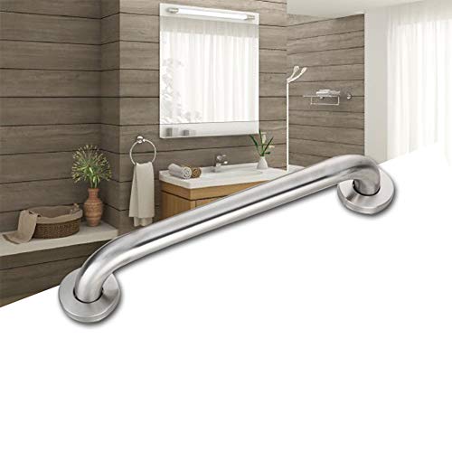 TENOVEL 36 Inch Shower Grab Bar, Stainless Steel Bathroom Grab Bar, Shower Handle, Bath Handle, Grab Bars for Bathroom, Bathroom Handicap Safety Grab Bar with Concealed Screws, Satin Nickel - Thumbnail 3