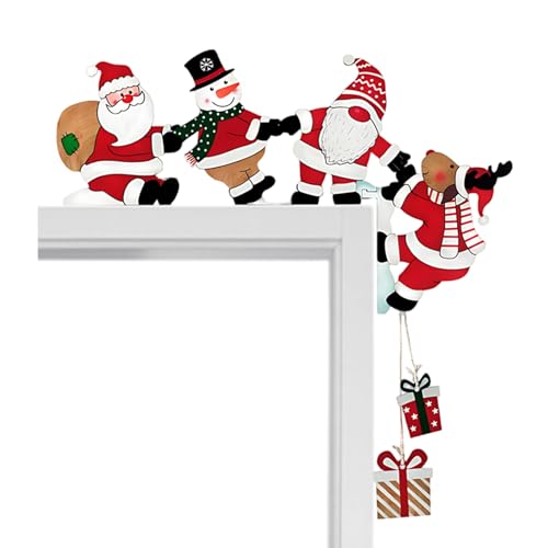 HcvGcm 1 Stück Weihnachtsdeko, 23 x 13,2 cm Türrahmen Dekoration aus...