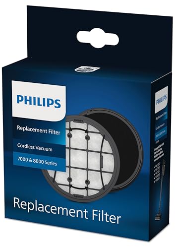 Philips Original Cordless VC 7000 & 8000 Series Replacement Filter, Inklusive waschbarem Schaumstofffilter und Einlassfilter, kompatibel mit: XC7053, XC7055, XC7057, XC8055, XC8057 (XV1681/01)