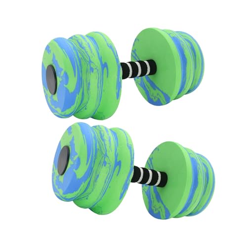 AOOOWER 1 par de mancuernas deportivas de espuma de alta densidad, resistencia a la piscina, pesas de agua, mancuernas acuáticas para fitness, equipo de ejercicios de fitness acuático