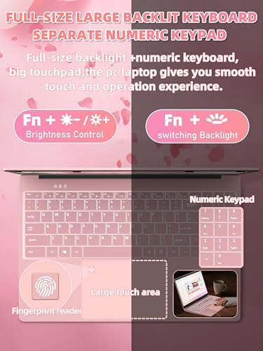 Image of 16 inch Rose Gold Laptop Computer for Students & Business Professionals | 16GB RAM 1TB SSD, 1920x1200 FHD IPS, 6500Y up to 3.4GHz, Backlit Keyboard & Fingerprint, USB-C Fast Charging, Win 11 Pro