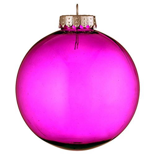 Christmas Direct Pink Baubles - Shatterproof Plastic Top Fill (20 pack - 80mm) perfect for decorations, weddings, parties, crafts and personalised gifts