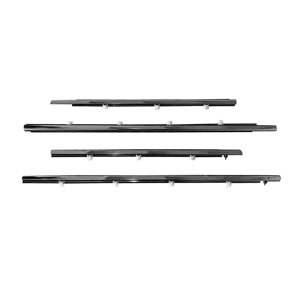 Syxlsjw Black Sealing Strip 4Pcs/Set Car Window Glass Weather Strips For Honda For Spirior For Accord 2009-2014 Waterproof Pressure Strip