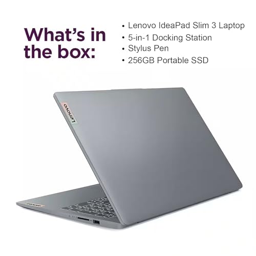 IdeaPad Slim 3 Linux Laptop, 15.6" FHD Touchscreen Laptop, 8-Core AMD Ryzen 7 5825U, 16GB RAM, 2TB SSD, Keypad, SD Card Reader, PDG HDMI Cable, Linux Ubuntu OS - Notebook - Immagine 7