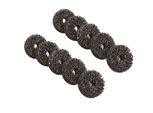 Steelman 2-inch Wheel Hub Polishing Pads, Durable Nylon Web Pads, Hook and Loop Backing, 10-Pack