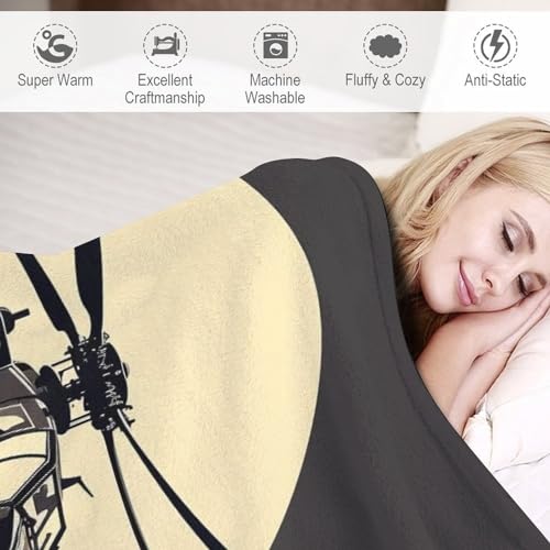 Couverture hélicoptère moelleuse, le cadeau parfait pour le canapé - 4