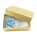 The Display Guys Pack of 25 Cotton Filled Cardboard Paper Gold Jewelry Box Gift Case (2 5/8x1 1/2x1 inches #21)