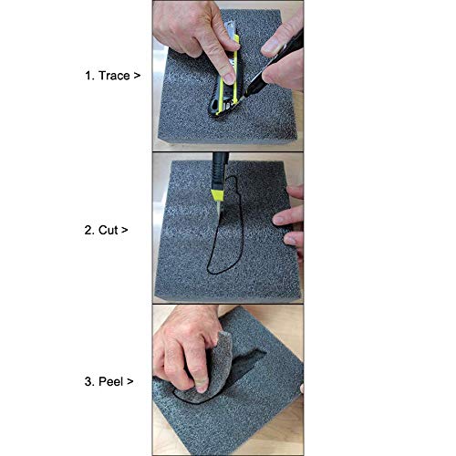 Lock Connection™ Black Dense Foam 2'x4/ (1 1/8