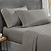 Pieridae Microfiber Solid Sheet Set - 4 Pc - Grey, King