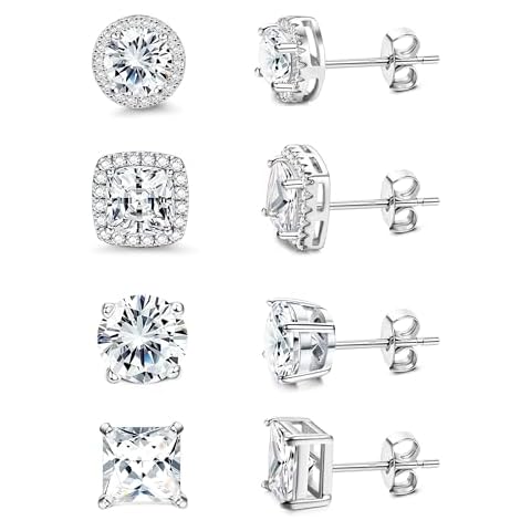 MILACOLATO Cubic Zirconia Stud Earrings Cover