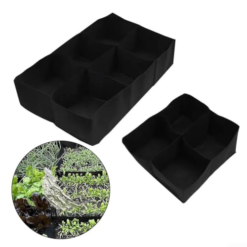 Cama de jardín elevada de tela reutilizable para plantar verduras en exterior 7