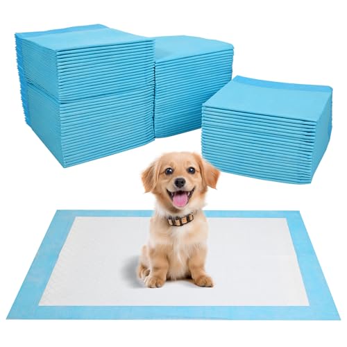 JANUIXCO 100 Pièces Alaise pour Chien, 33 × 45 cm Aleses Jetables pour Chien, Anti-Fuite et Résistante - Tapis Absorbant Chien, Super Absorbants,...