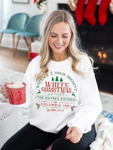 Christmas Sweatshirts for Women Funny Christmas Tree Xmas Cute Graphic Long Sleeve Shirt