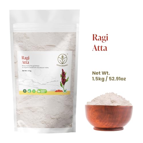 Image of Shiva Organic Ragi Atta 1.5 kg | Finger Millet Flour - High Protein, Gluten Free, & Diabetic Friendly