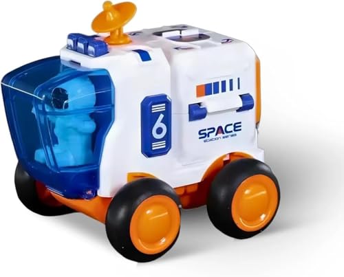 Kit Brinquedo Espacial Infantil Educativo com Foguete, Carro e Nave – Design Temático do Espaço, Mov