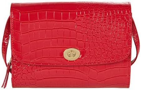 Samantha Brown To-Go Faux Croco Wallet Crossbody