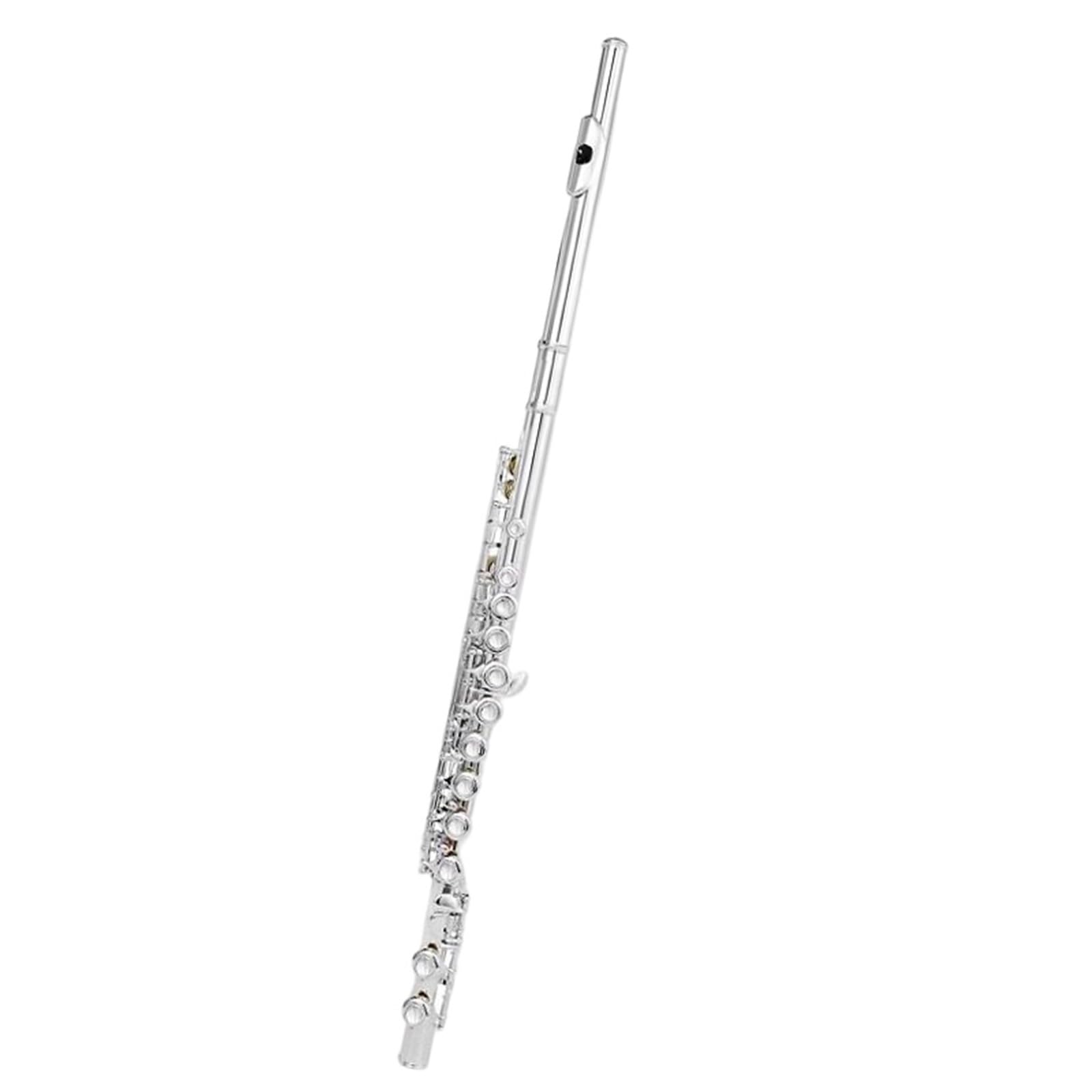 Flauto Traverso Flauto Placcato Argento Tono C 16 Fori Chiusi Disposizione Chiave E Strumenti Musicali Professionali(Type 2)