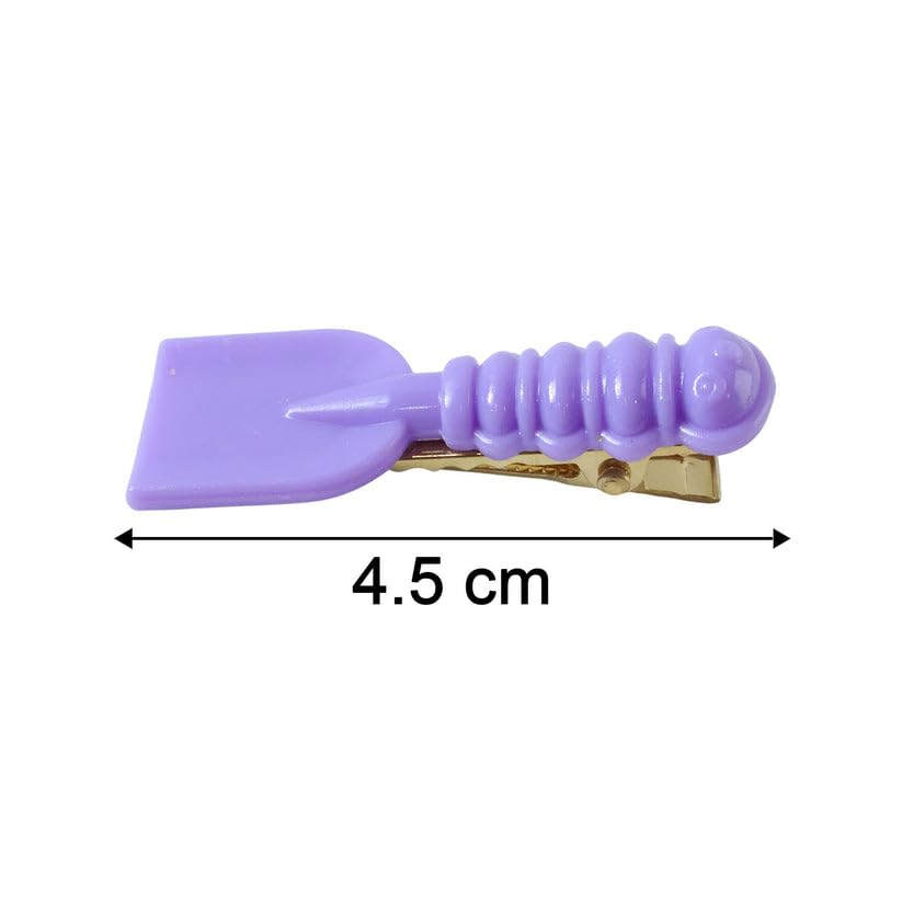 Image of Cute Spoon and Spatula Shape Decorative Hair Clips for Women and Womens, Funny Kitchen Theme Snap Hair Accessories for Daily Wear, School and Party, Pack of 24 Pieces