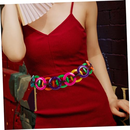 Beaupretty Bohemian Multi Color Rope Waist Belt for Women Stylish Braided Wrap Around Waist String Belt Decorative Dress Accessory for Casual Festival and Party Wear3