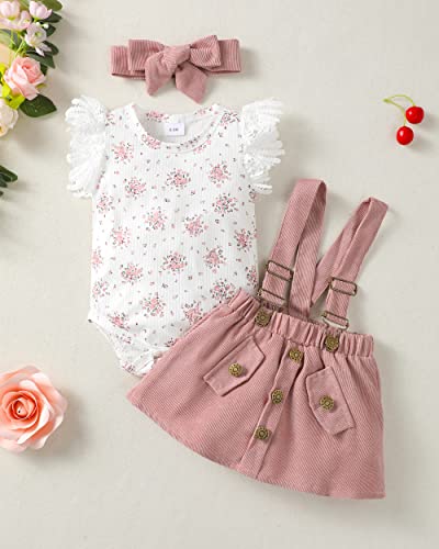 Newborn Baby Girl Clothes Dresses Outfits Gifts Romper Top Overalls Dress Suspender Skirt Sets for Infant Girls2
