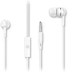 Motorola, Earbuds 105, Fone de Ouvido com Microfone, Branco