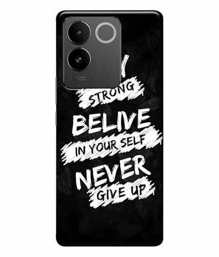 Image of Stay Strong Motivation Quotes Printed Hard Back Case Cover & Compatible for Vivo T2 Pro 5G | IQOO Z7 Pro 5G (Multicolor) - D1810