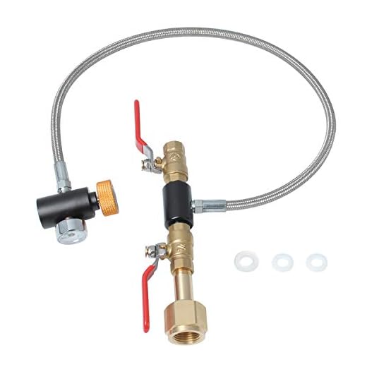 CGA320 G1/2 CO2 Cylinder Refill Adapter, CO2 Tank Bottle Fill Station Connector Kit for Soda Maker Filling Sodastream Tank(24inch Hose Dual Valve With Gauge)