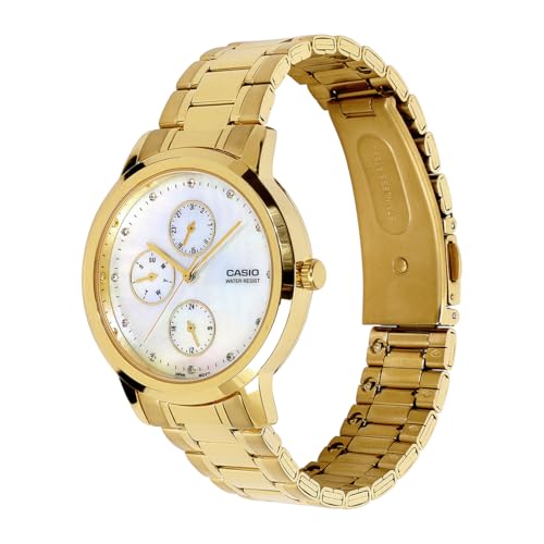 Image of Casio Enticer Ladies LTP-SN6KGS-7A Analog White Dial Watch (A2494)