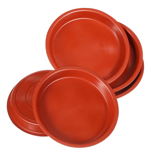 Happyyami 5 Piezas Fondo de Bandeja de Flores de plástico Posada ollas al Aire Libre característica Accesorio para jardineras bandejas de Goteo para macetas bandejas para macetas el plastico
