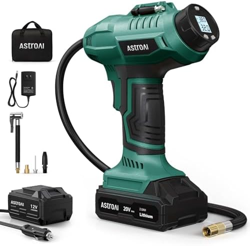 AstroAI C2 Cordless Tire Inflator Air Compressor 20V Rechargeable...