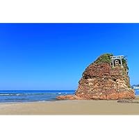 【ポストカードLac et Soleil】【島根県】稲佐の浜 弁天島のはがきハガキ葉書 撮影...