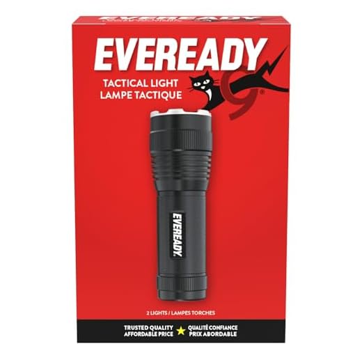 Eveready Lampe Torche Tacique LED, Lampe de Poche Durable, Lot de 2 [Exclusivité Amazon]