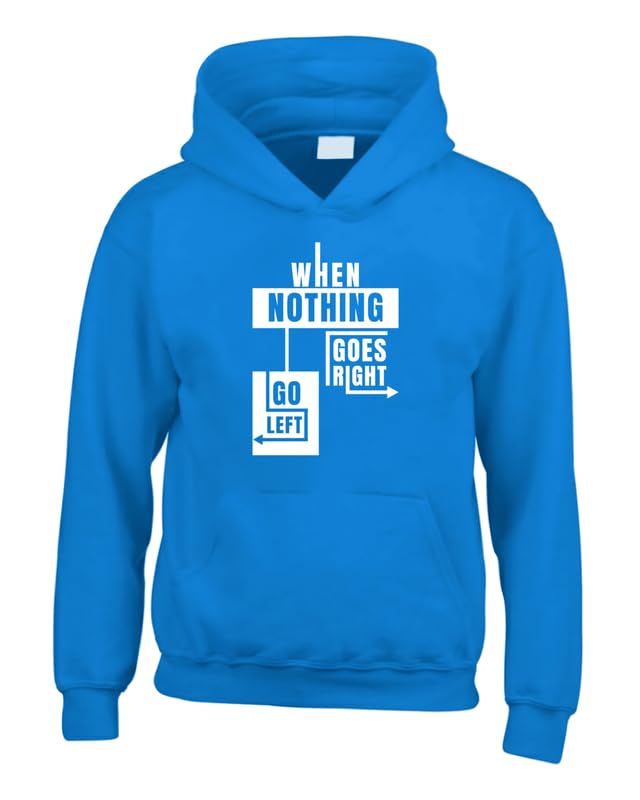 Sweat à capuche Edward Sinclair bleu saphir message inspirant