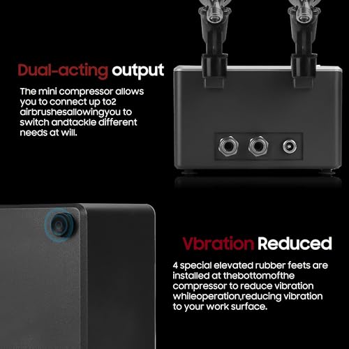 UTYUTY 27PSI 7-Level Ultra-Quiet Airbrush
