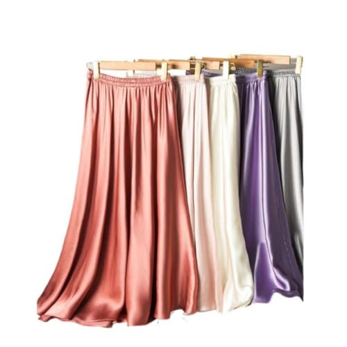Mulberry Silk Skirt Women‘S Solid Color Long Skirt2