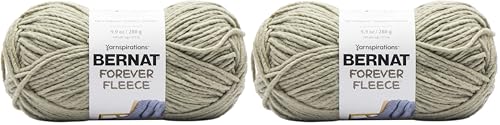 Image of Bernat Forever Fleece Yarn, 2 Pack, Matcha