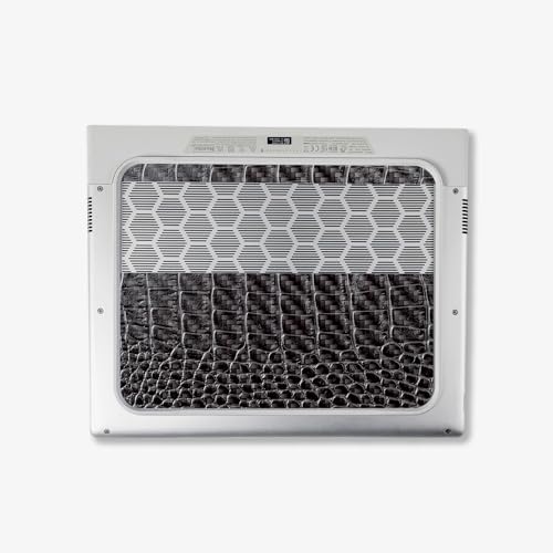 Image of MightySkins Carbon Fiber Skin Compatible with Alienware X14 R2 (2023) Full Wrap Kit - Black Gator Skin | Protective, Durable Textured Carbon Fiber Finish | Easy to Apply | Made in The USA