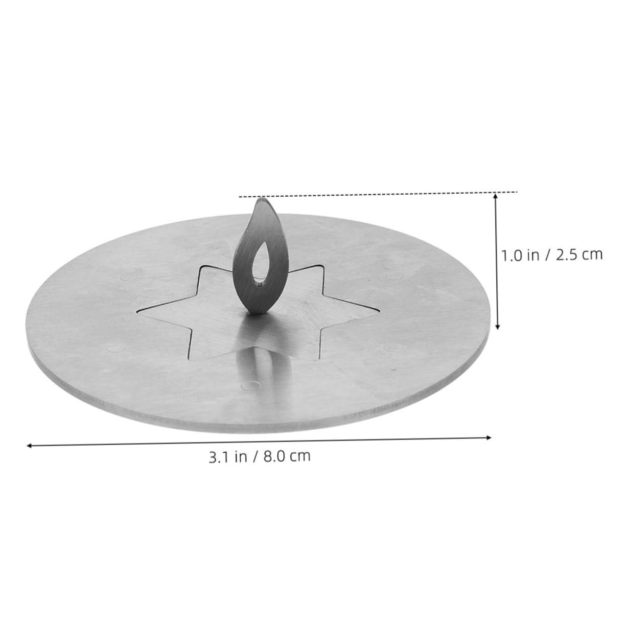 Coperchi Decorativi per Barattoli di Candele Acciaio Inossidabile Stile Stella Accessori per Candele Riconoscibili Compatibili con Varie di Barattoli Facili da Usare e Resistenti