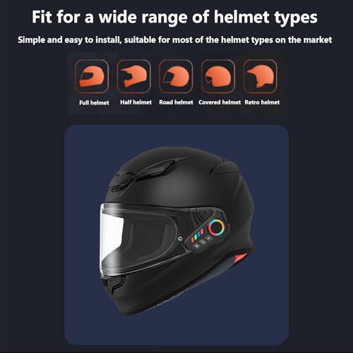 Auriculares para motocicleta que eliminan el ruido del viento con casco impermeable 7