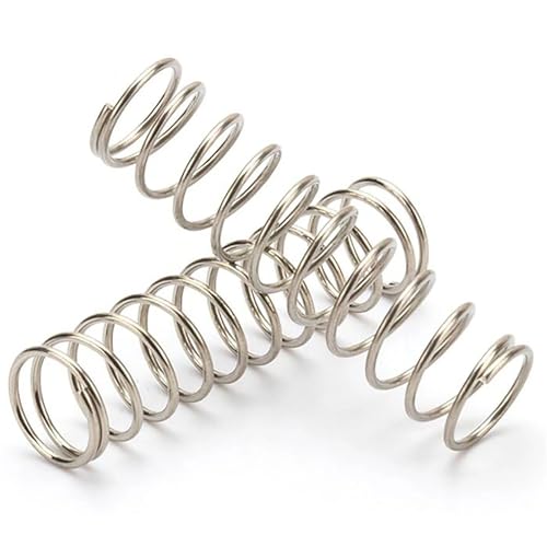 Mdingbao-圧縮ばね 304 Stainless Steel Compression Spring 0.8mm Wire Diameter 12mm Outer Diameter 10-50mm Free Length, 10PCS, 優れた伸縮性(
