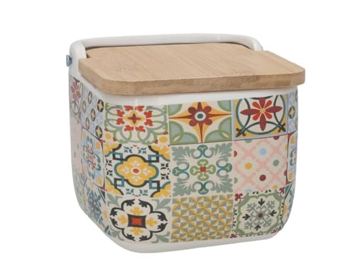 DRW Salero Ceramica Mosaico Colores 12x12.5x11 cm