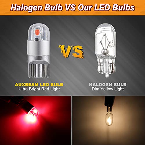 Image of Auxbeam 194 T10 LED Bulbs, Red, 2 PCS