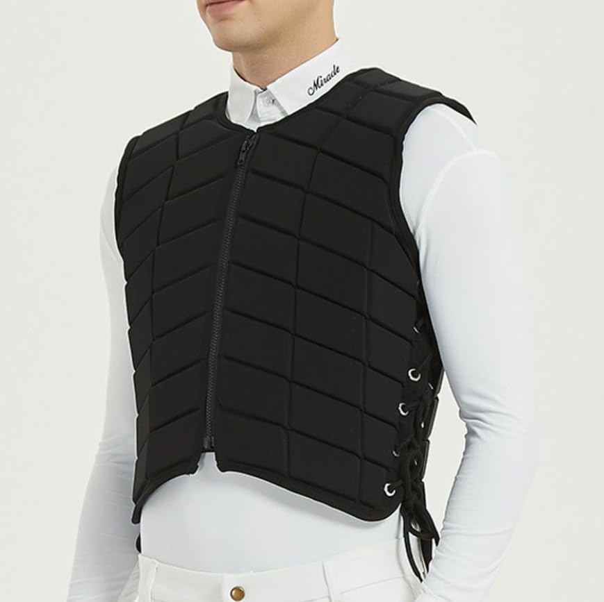 Luminexia Equestre Gilet Equitazione Professionale,Gilet Protettivo di Equitazione Adulto E Bambino,Gilet da Equitazione di Sicurezza,per Ragazzi Ragazze Bambini Uomo Donna Gioventù