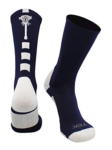 Image of TCK Lacrosse Socks Midline Lacrosse Stick Logo Crew Socks Men Boys Girls Women